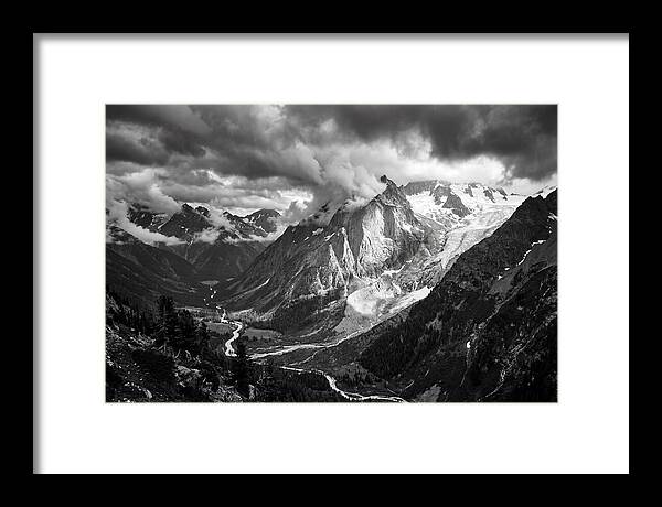 Alpine Majesty In Black And White