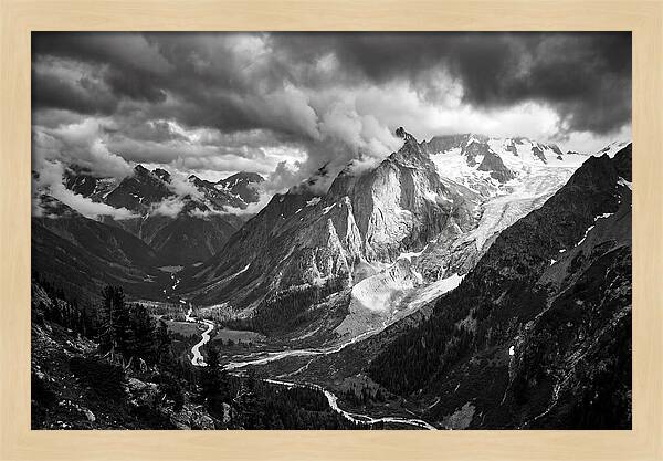 Alpine Majesty In Black And White