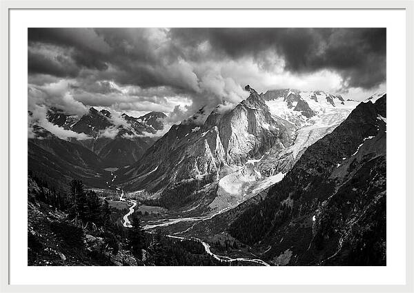 Alpine Majesty In Black And White