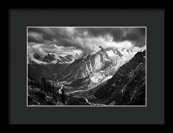 Alpine Majesty In Black And White