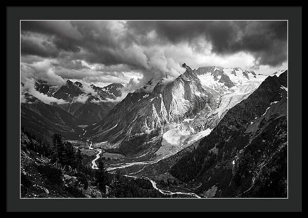 Alpine Majesty In Black And White