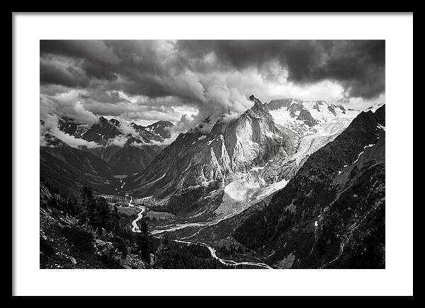 Alpine Majesty In Black And White