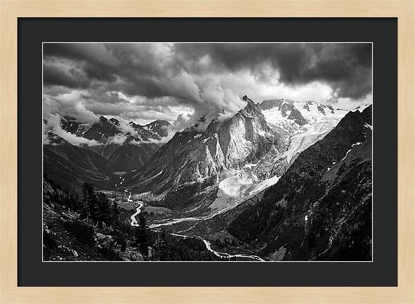 Alpine Majesty In Black And White