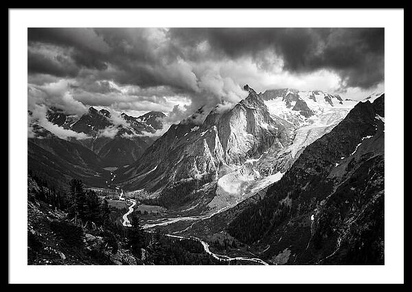 Alpine Majesty In Black And White