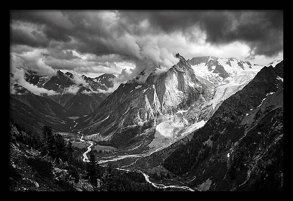 Alpine Majesty In Black And White