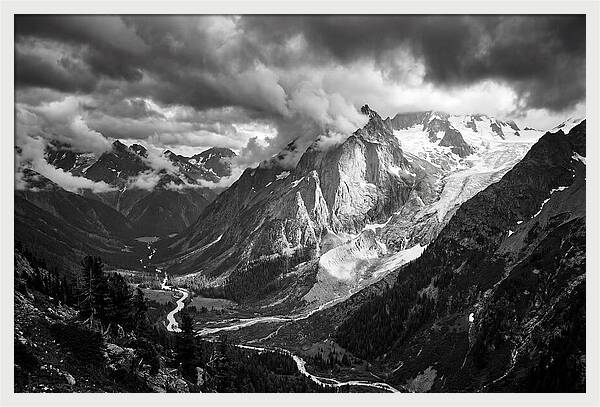 Alpine Majesty In Black And White