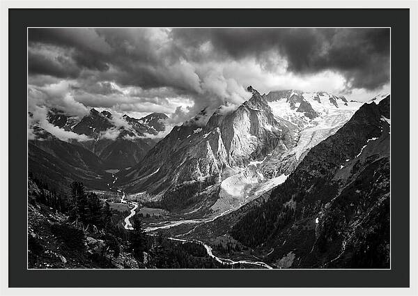 Alpine Majesty In Black And White