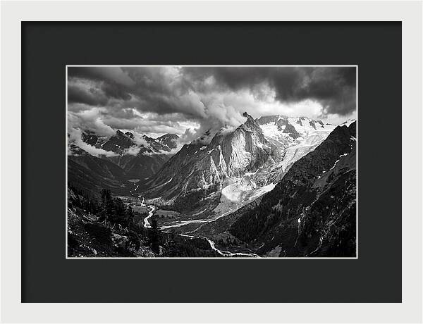 Alpine Majesty In Black And White