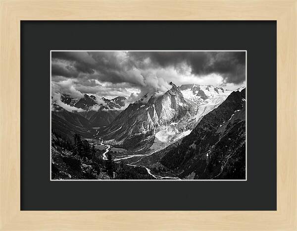 Alpine Majesty In Black And White