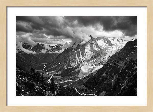 Alpine Majesty In Black And White