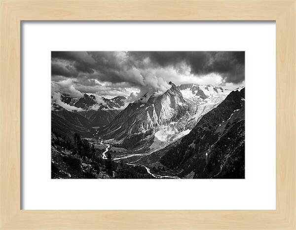 Alpine Majesty In Black And White