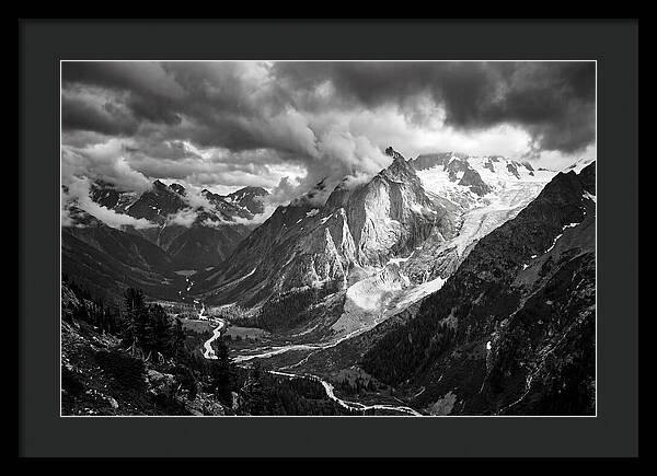 Alpine Majesty In Black And White
