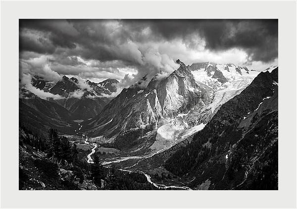 Alpine Majesty In Black And White