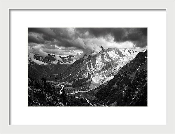 Alpine Majesty In Black And White