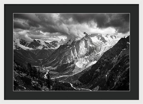 Alpine Majesty In Black And White