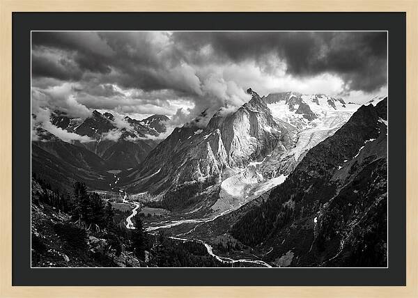 Alpine Majesty In Black And White