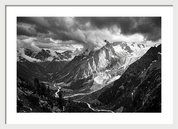 Alpine Majesty In Black And White