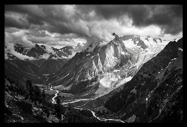 Alpine Majesty In Black And White