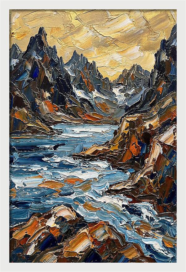 Alpine Serenity In Oil