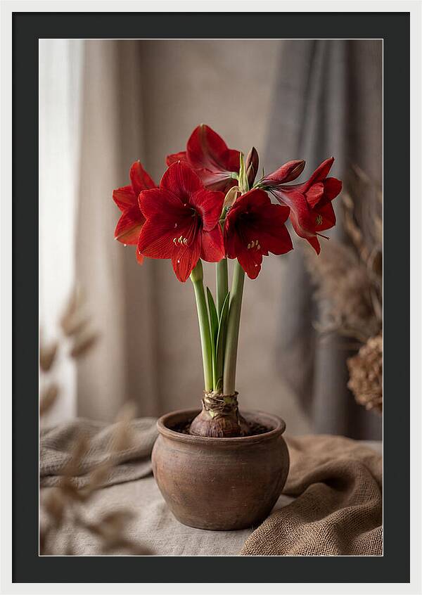 Amaryllis Blooming Elegance