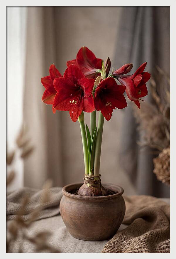 Amaryllis Blooming Elegance