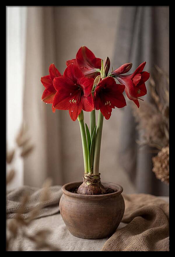 Amaryllis Blooming Elegance
