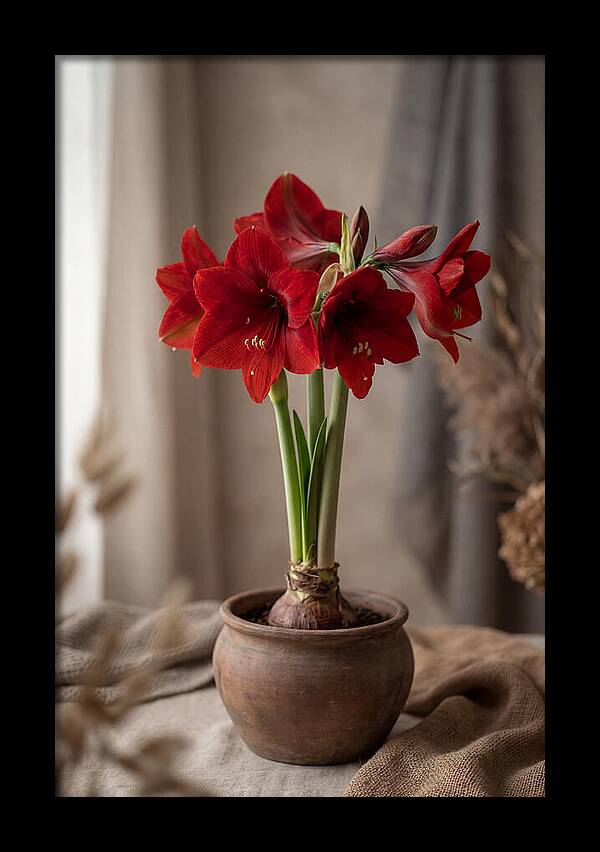 Amaryllis Blooming Elegance
