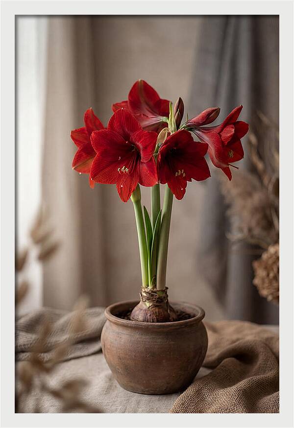 Amaryllis Blooming Elegance
