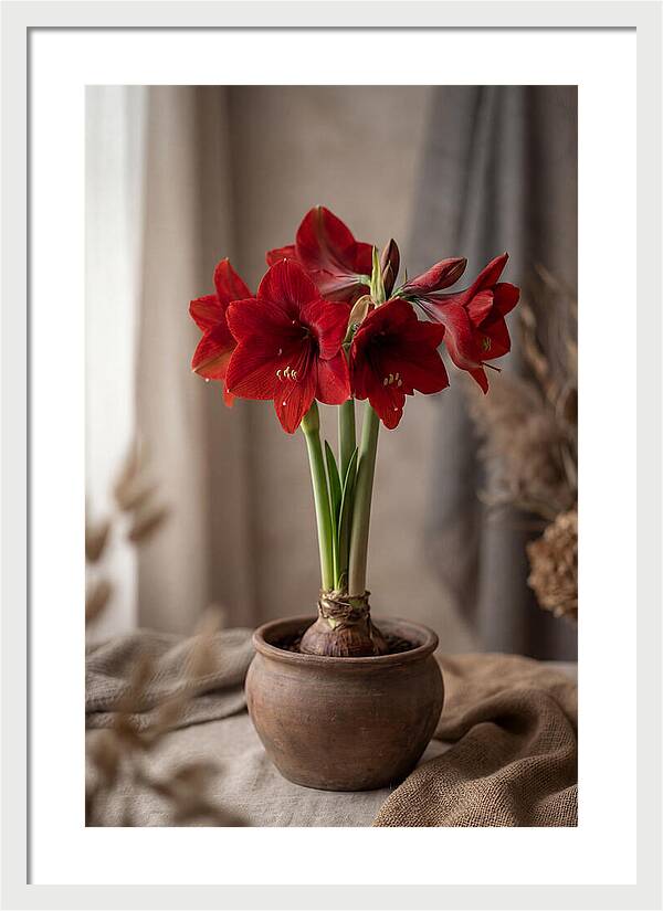 Amaryllis Blooming Elegance