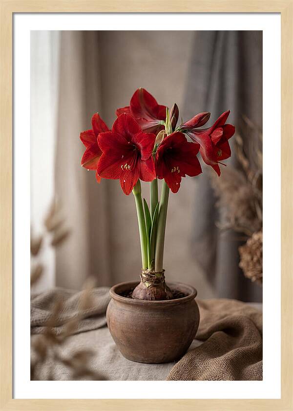 Amaryllis Blooming Elegance