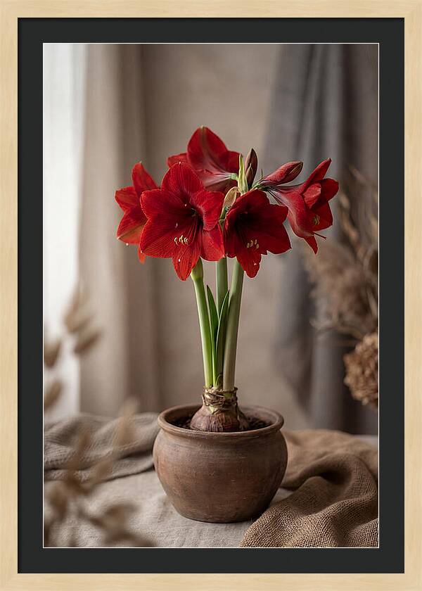 Amaryllis Blooming Elegance