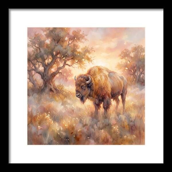 American Bison In Landscape