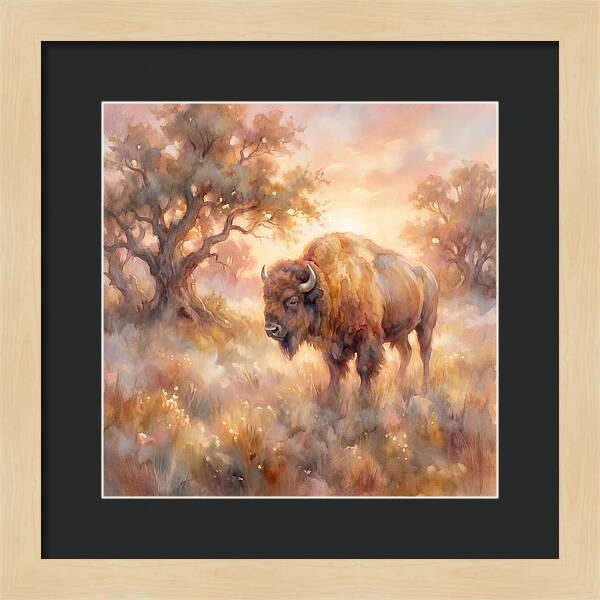 American Bison In Landscape