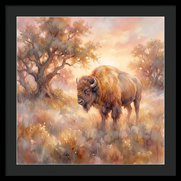 American Bison In Landscape