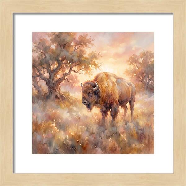 American Bison In Landscape