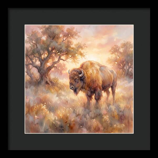 American Bison In Landscape