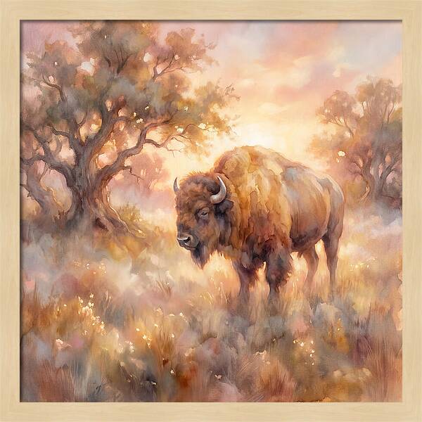 American Bison In Landscape