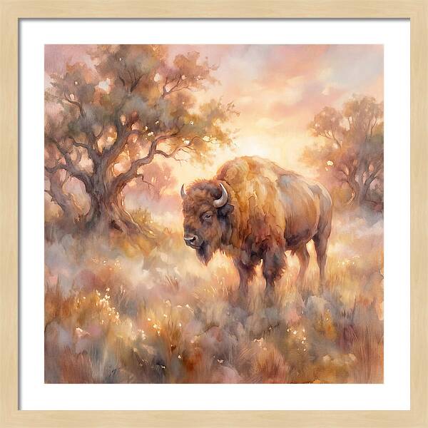 American Bison In Landscape