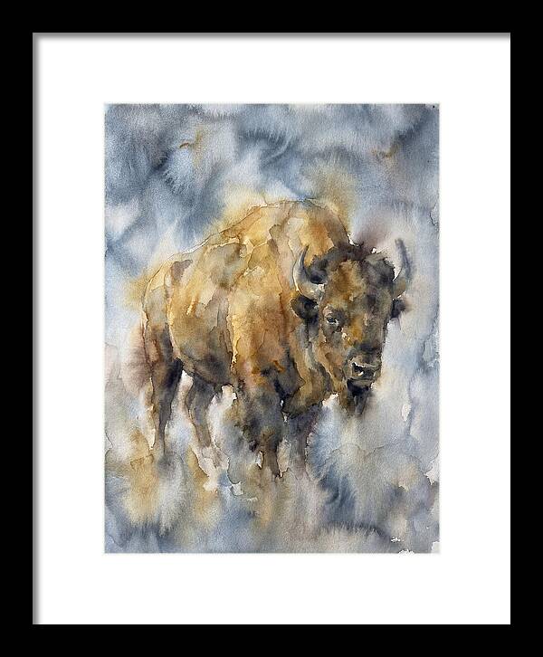 American Bison Watercolor