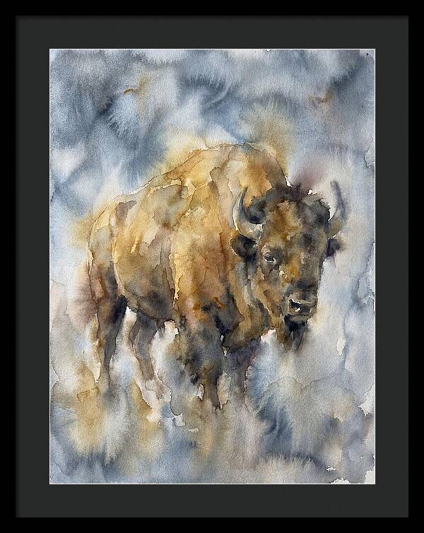 American Bison Watercolor