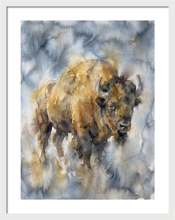 American Bison Watercolor