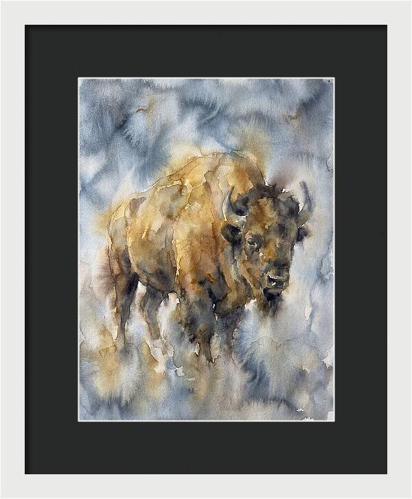 American Bison Watercolor