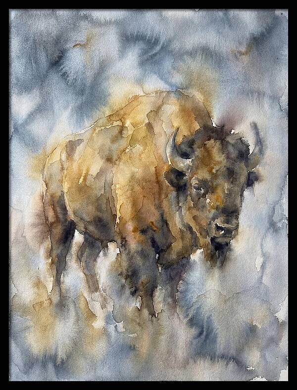 American Bison Watercolor
