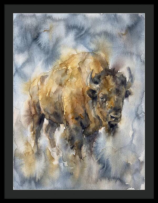 American Bison Watercolor