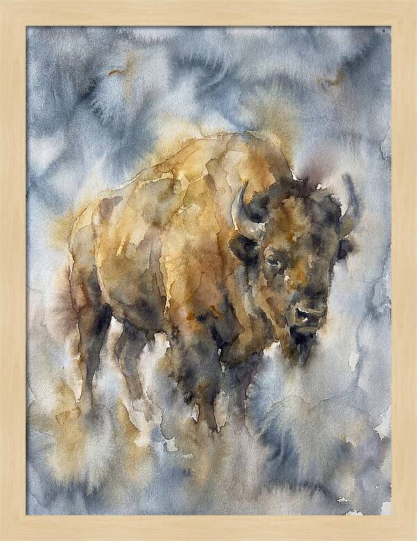 American Bison Watercolor