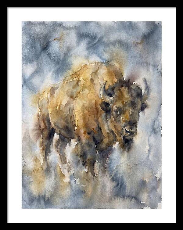 American Bison Watercolor