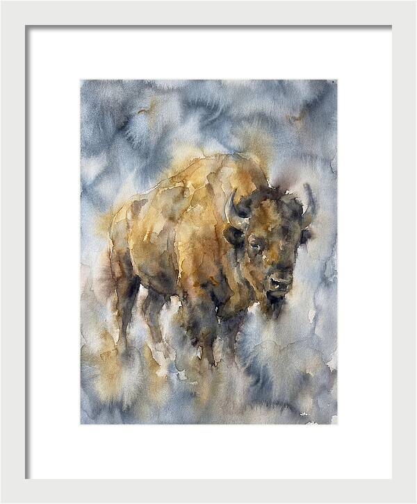 American Bison Watercolor