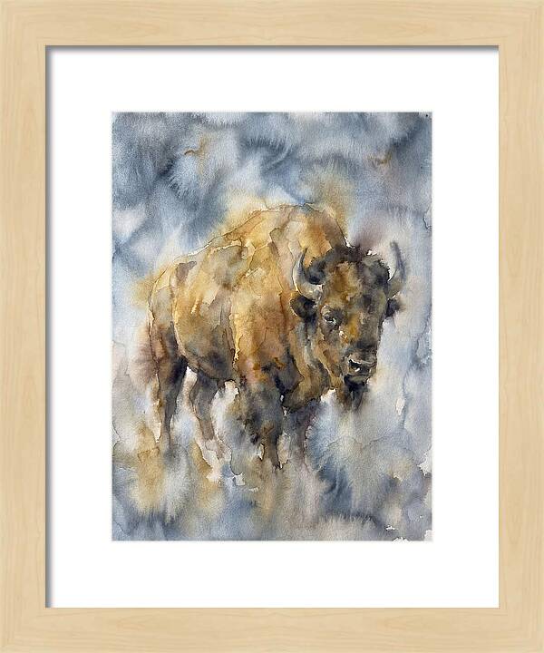 American Bison Watercolor