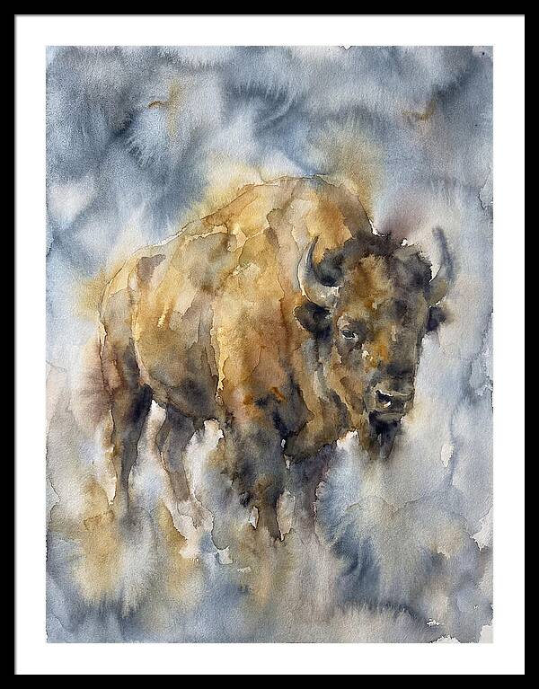 American Bison Watercolor