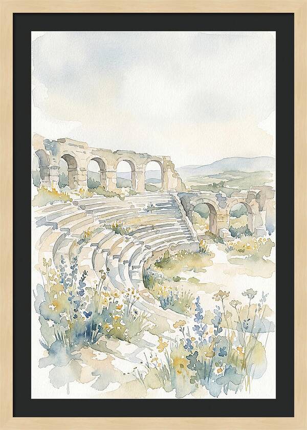 Amphitheater Ruins Embraced By Nature